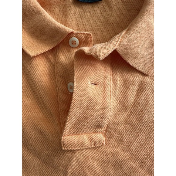 Ralph Lauren Polo Golf Shirt Custom Fit Mens XL Orange w/Blue Pony Short Sleeve - Picture 6 of 11